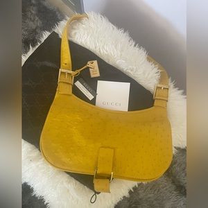 NWT- Gucci ostrich bag